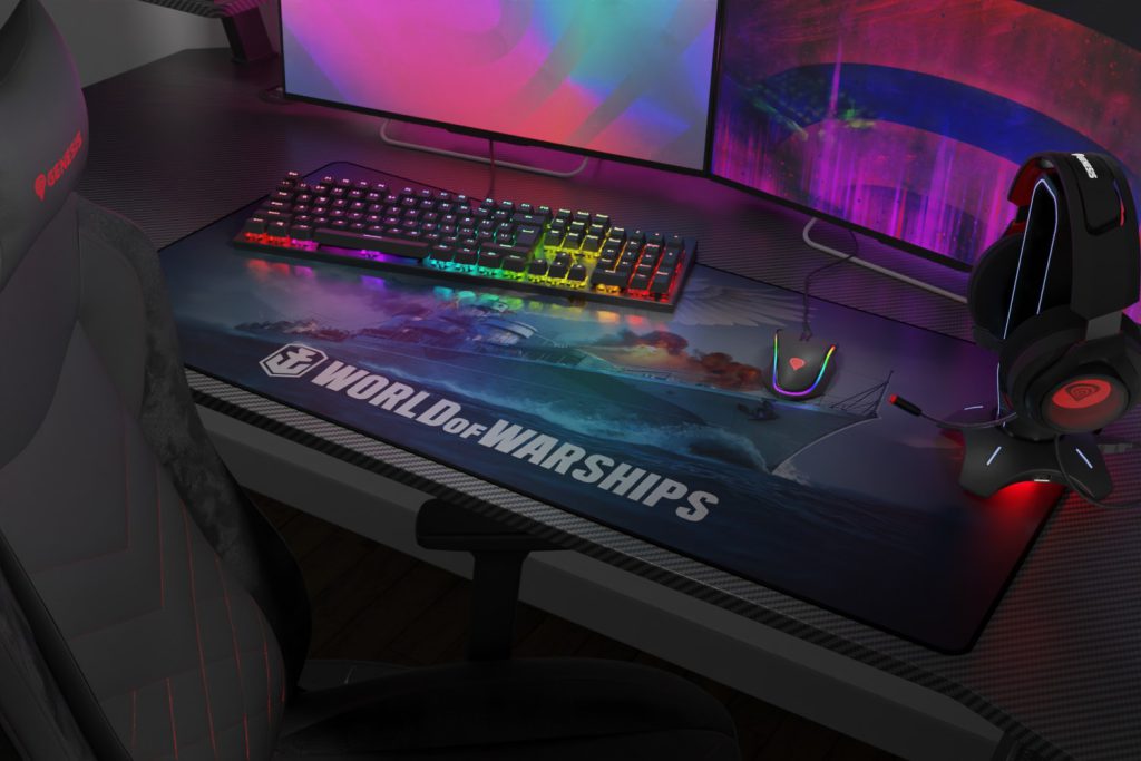 Vești bune pentru fanii World of Warships. Mousepad-uri în versiune limitată WOWS Armada și WOWS Błyskawica 5 Genesis Blyskawica WOWS 2