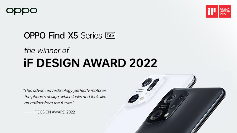 OPPO câștigă trei premii în cadrul iF Design Awards 2022, pentru Find N și Find X5 20 Oppo Find X5 2