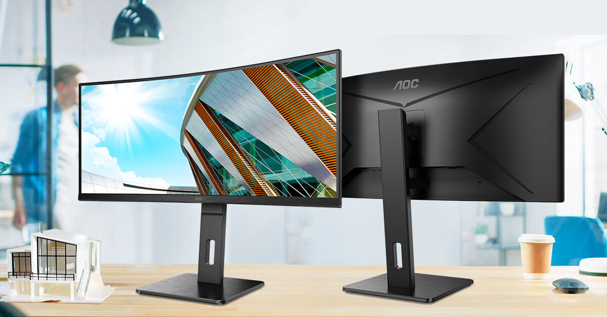 AOC lansează monitorul perfect pentru multitasking: 34" ultrawide cu USB-C la 65 W 6 AOC CU34P2CA e1651656286385