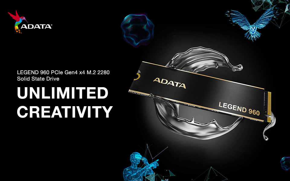 ADATA lansează SSD-ul LEGEND 960 PCIe Gen4 x4 M.2 2280 15