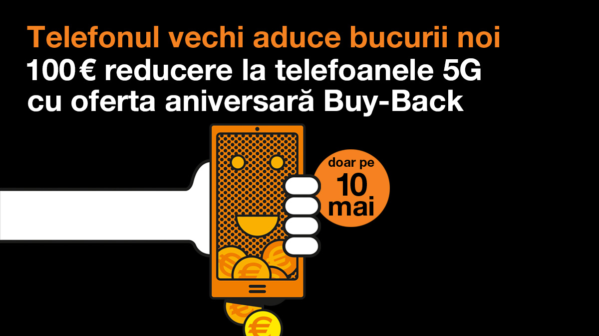 La 1 an de la lansarea programului de economie circulară “Re”, Orange anunță o campanie de o zi pentru a răsplăti clienții care aduc telefoanele vechi în magazine 22 Telefonul vechi aduce bucurii noi