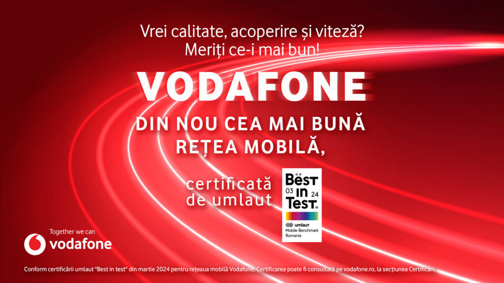 Vodafone, recertificată Best in Test în România
