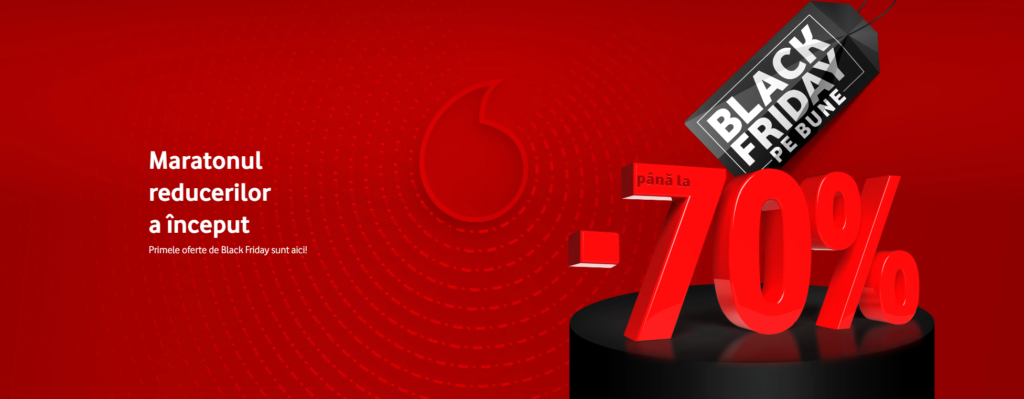 Black Friday la Vodafone. Reduceri importante la telefoane