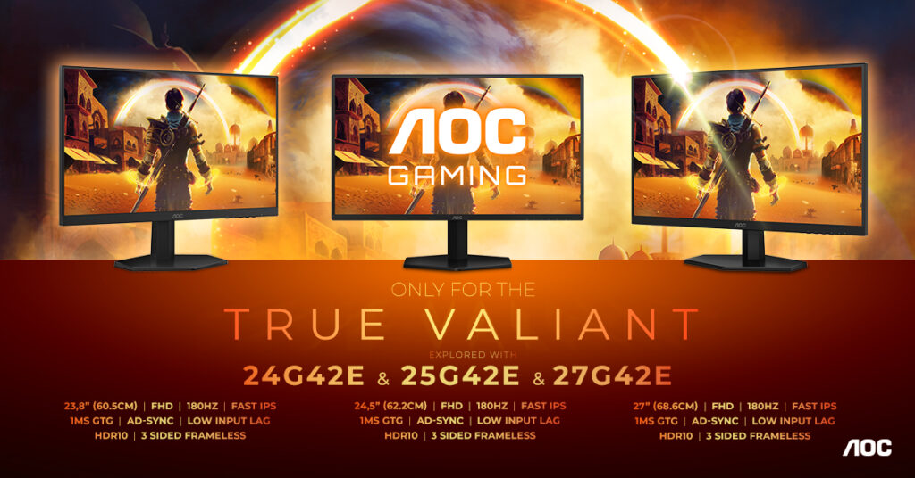 AOC lansează monitoare de gaming de 180Hz